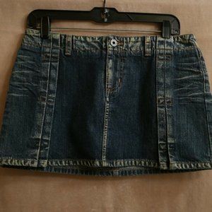 Guess Denim Blue Super Mini Skirt NWT Size 28